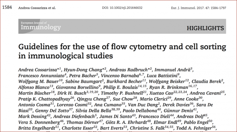 Flow cytometry guidelines